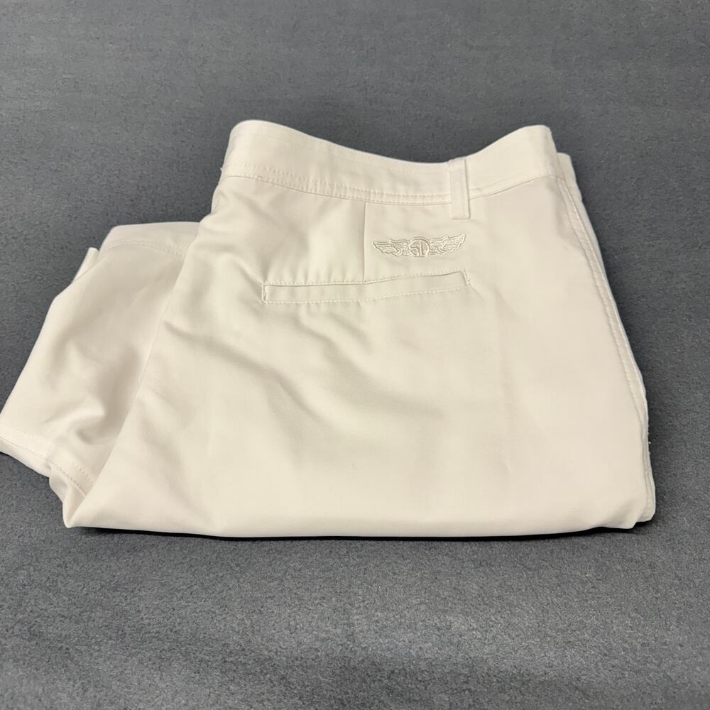 Straight Down Golf Shorts Mens 38 (39x7 ACTUAL) White Coastal Relaxed Fit